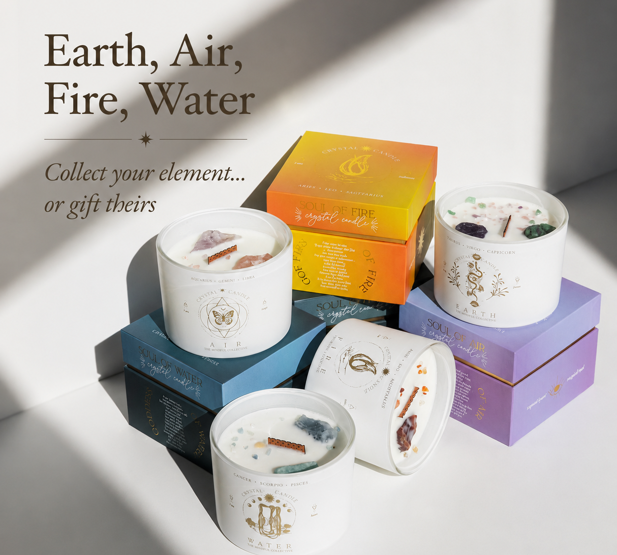 Zodiac Candle - WATER Signs, 340g