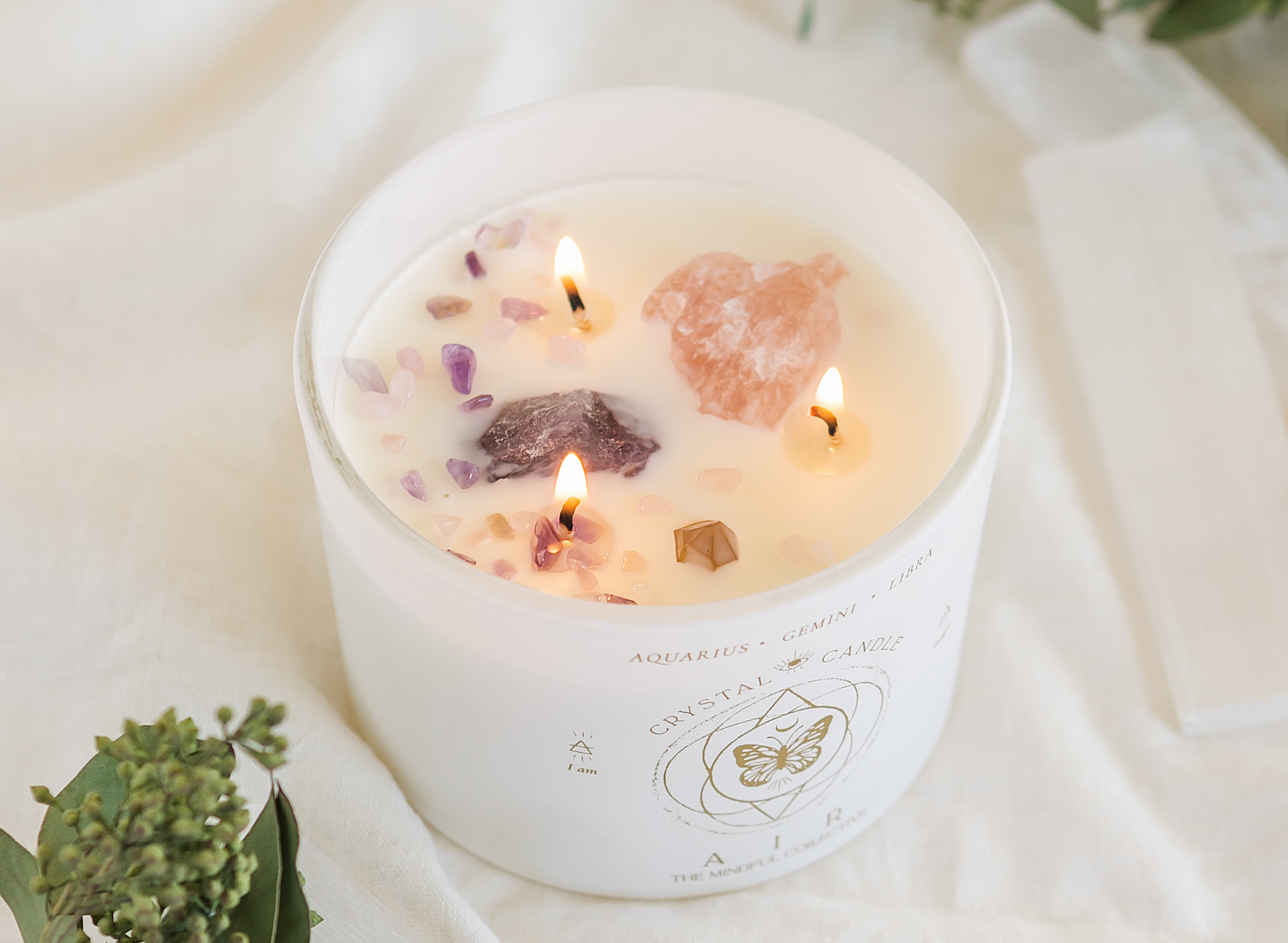 Crystal Infused Candles