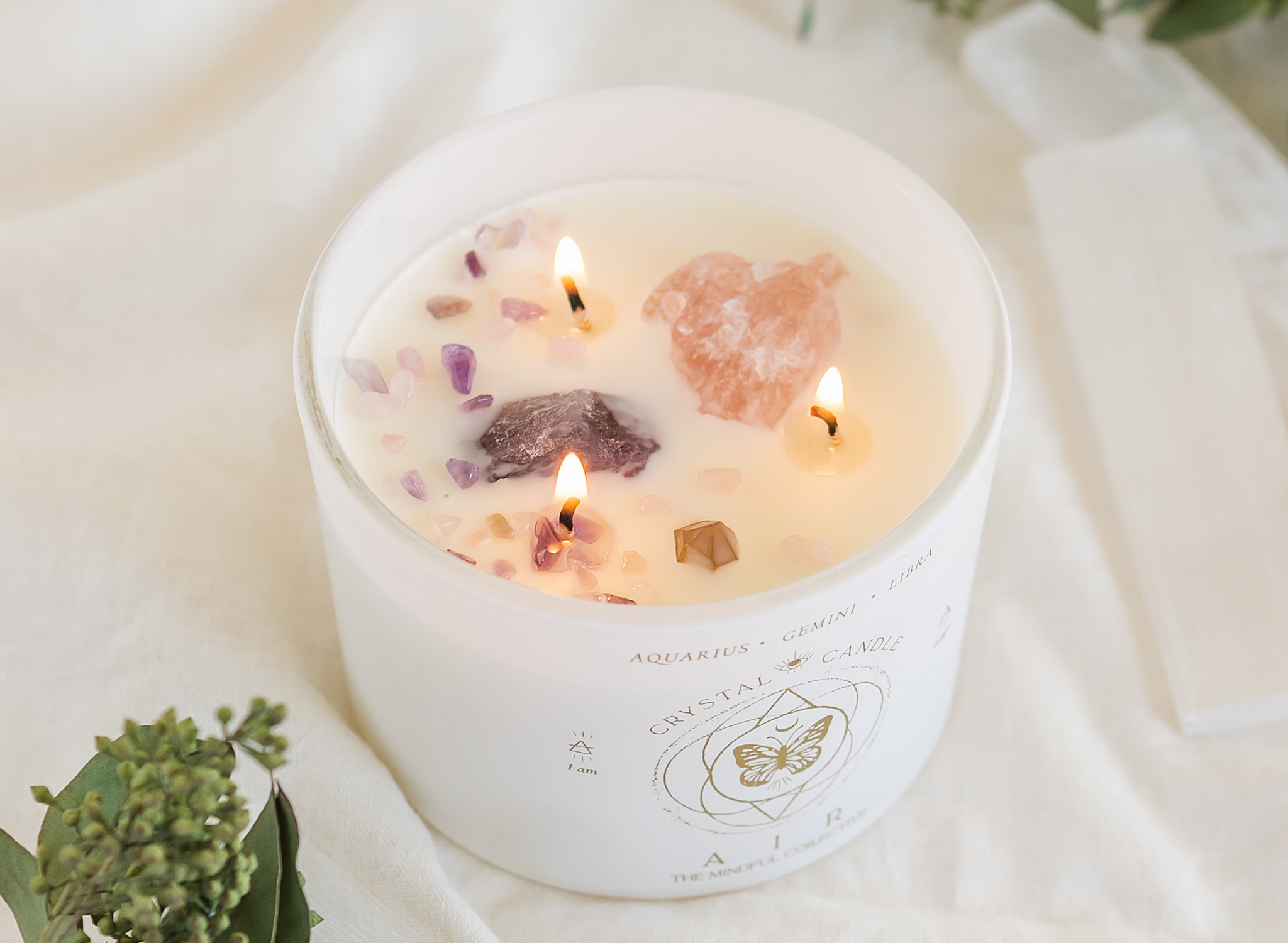 Handmade Crystal Candles