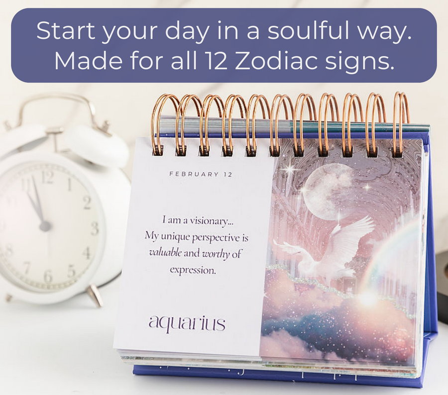 Perpetual Daily Flip Zodiac Calendar