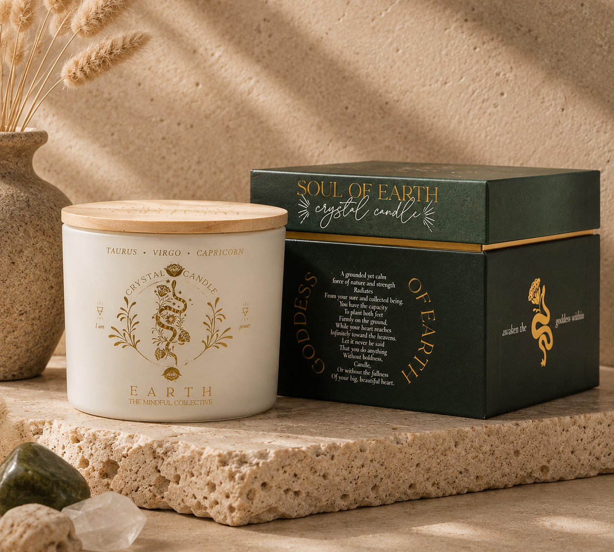 Zodiac Candle - EARTH Signs, 340g