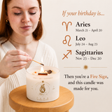 Zodiac Candle - FIRE Signs, 340g
